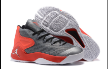 Men Jordan Melo 12 Grey Red Shoes